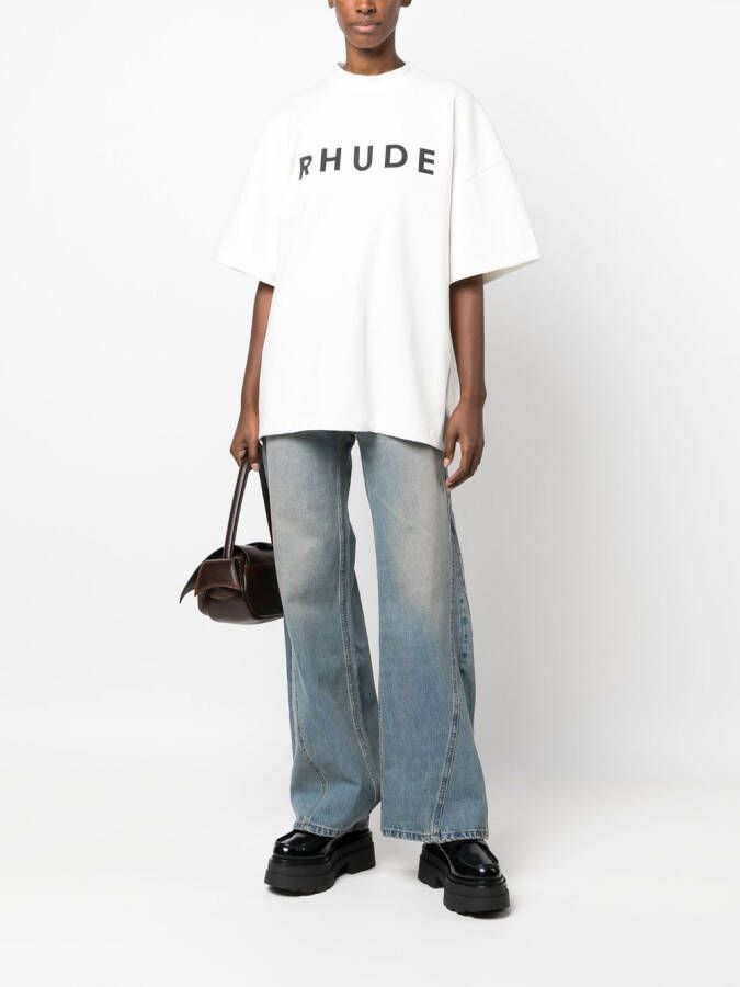 RHUDE T-shirt met logo Wit
