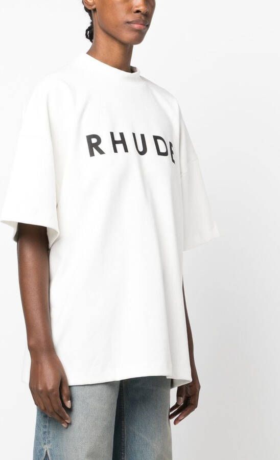 RHUDE T-shirt met logo Wit