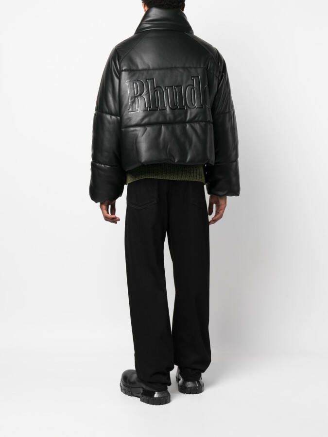 RHUDE Gewatteerd jack Zwart