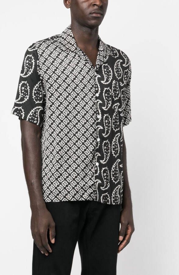 RHUDE Overhemd met paisley-print Zwart