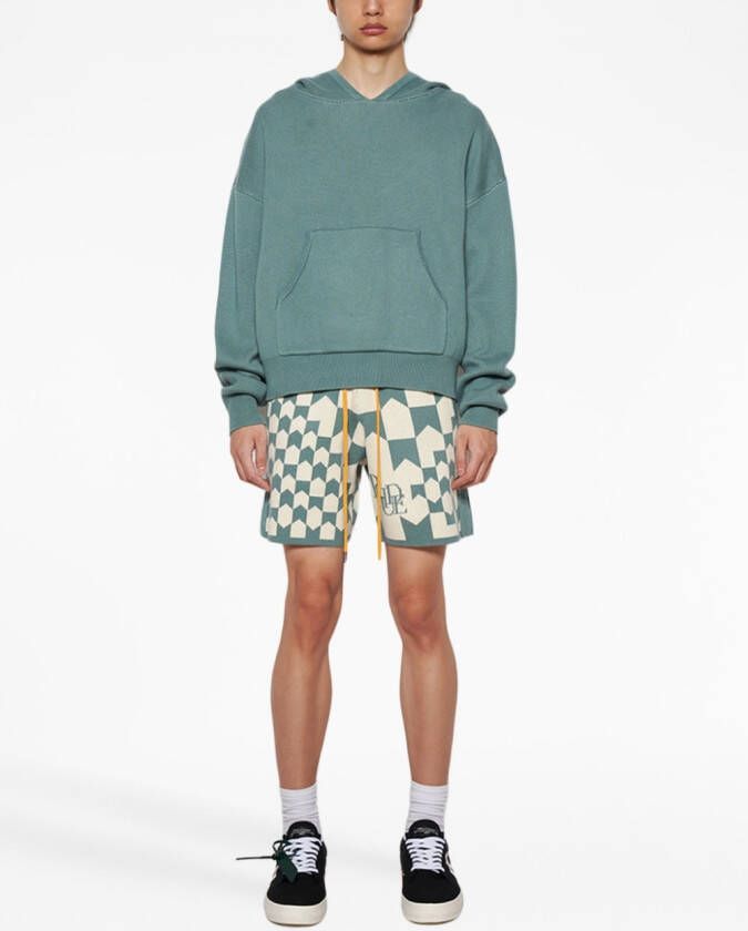 RHUDE Shorts met monogram Beige
