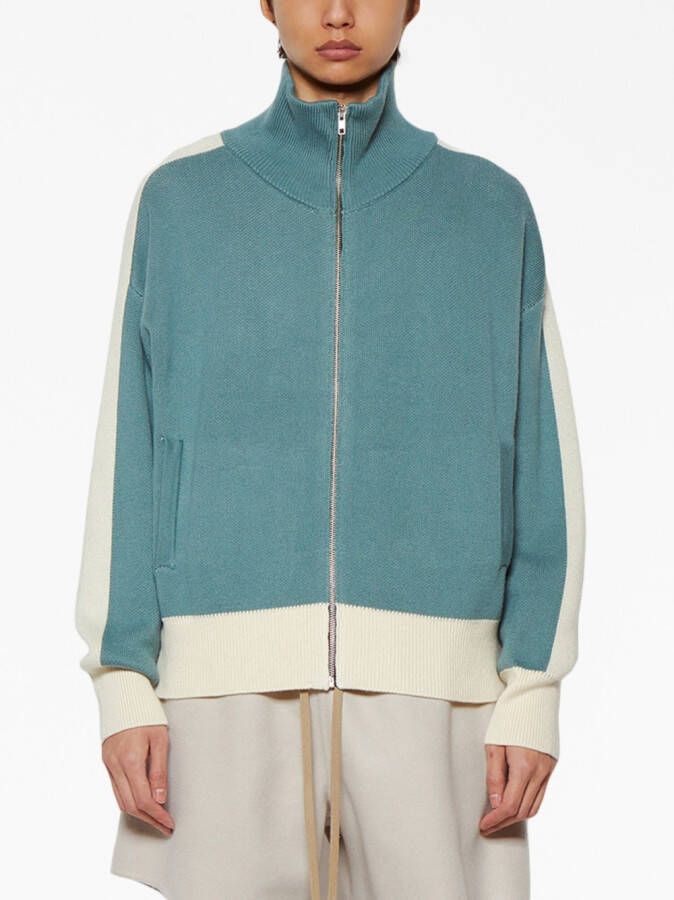 RHUDE Gebreid trainingsjack Blauw
