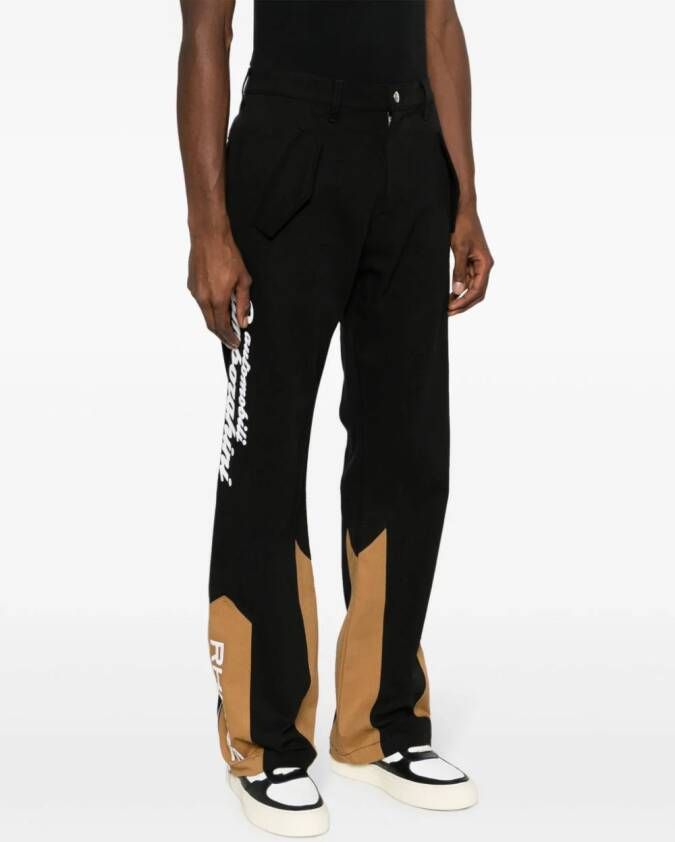 RHUDE Sneakers met geborduurd logo Zwart