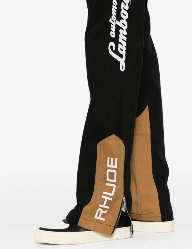 RHUDE Sneakers met geborduurd logo Zwart