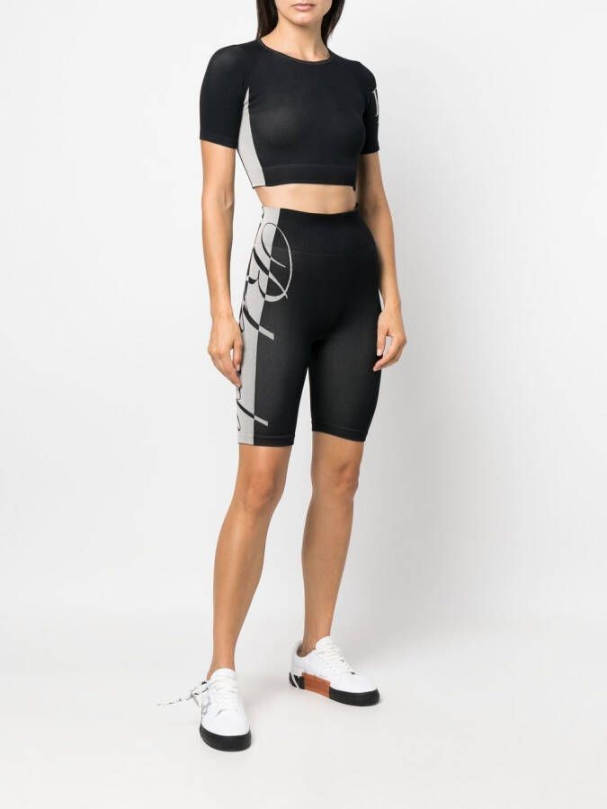 RHUDE T-shirt met logoprint Zwart