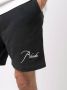 RHUDE Trainingsshorts met geborduurd logo Zwart - Thumbnail 4