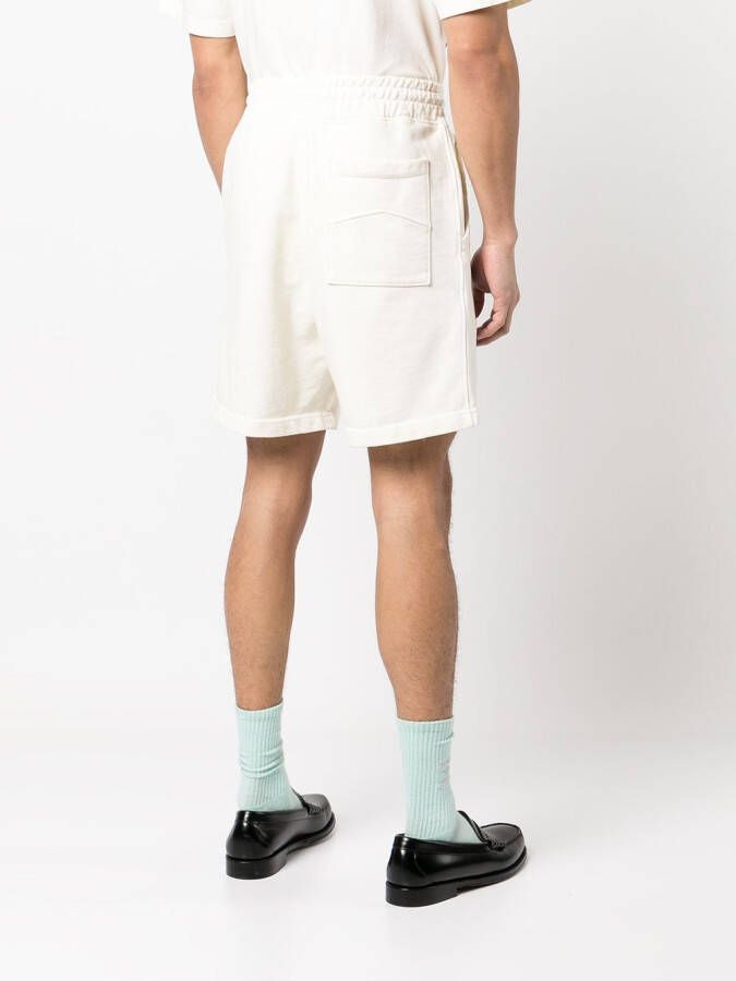RHUDE Trainingsshorts met logoprint Beige