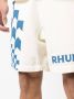 RHUDE Trainingsshorts met logoprint Beige - Thumbnail 5