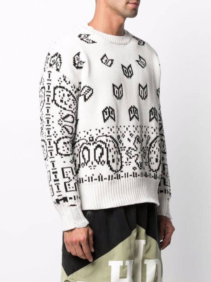 RHUDE Trui met paisley-print Wit