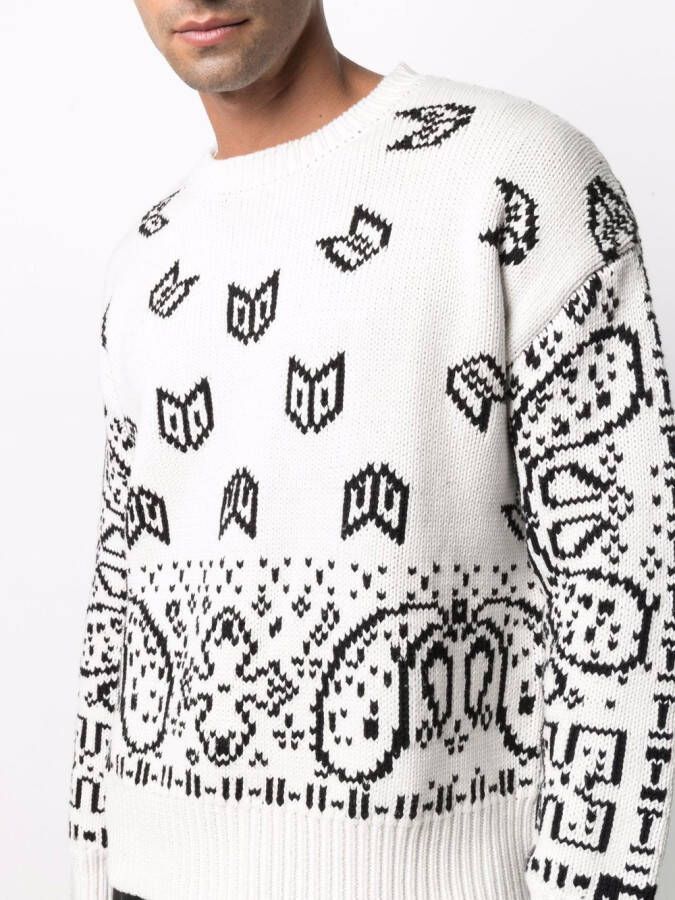 RHUDE Trui met paisley-print Wit