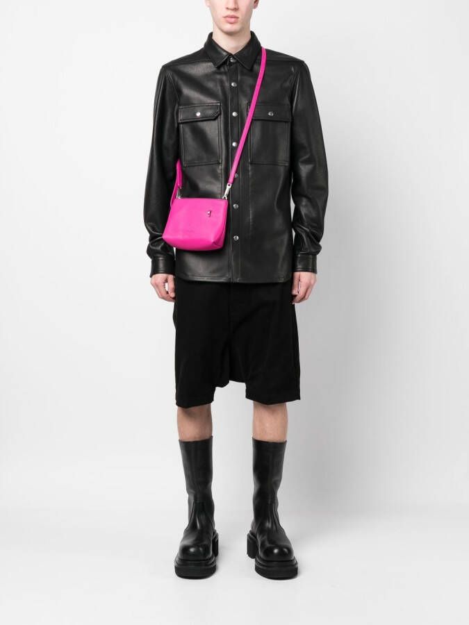 Rick Owens Adri leren crossbodytas Roze