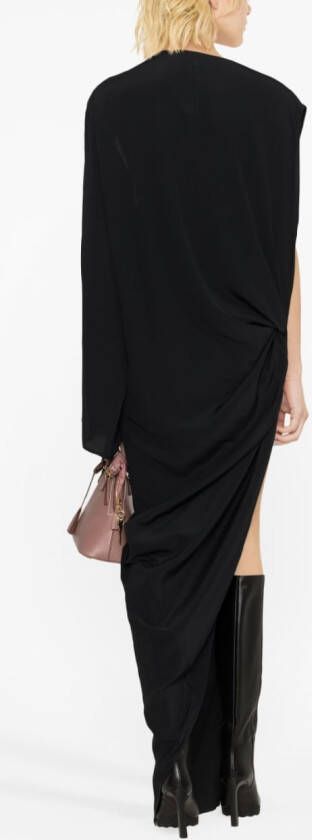 Rick Owens Asymmetrische jurk Zwart