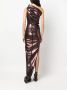 Rick Owens Asymmetrische avondjurk Bruin - Thumbnail 4