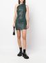 Rick Owens Asymmetrische mini-jurk Groen - Thumbnail 2