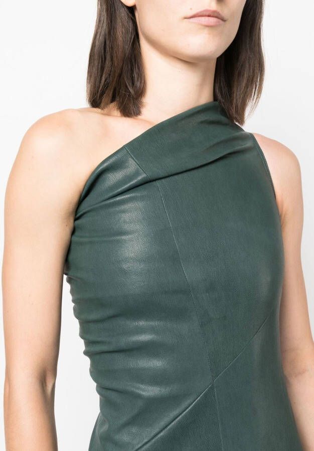 Rick Owens Asymmetrische mini-jurk Groen