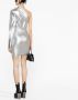 Rick Owens Asymmetrische mini-jurk Zilver - Thumbnail 4