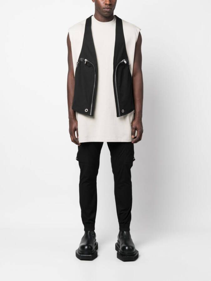 Rick Owens Gilet met ritszak Zwart
