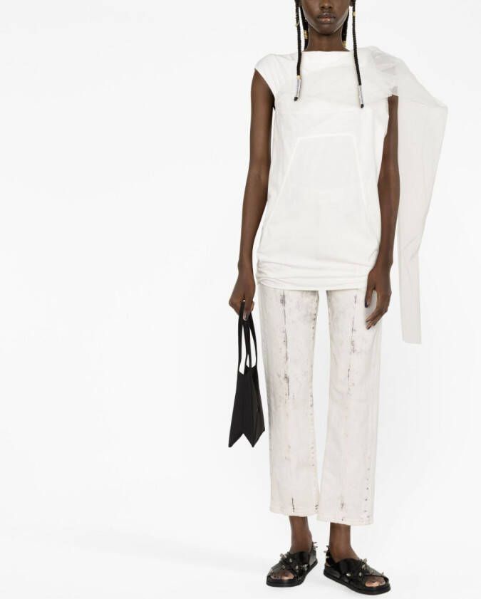 Rick Owens Blouse met sjaaldetail Wit