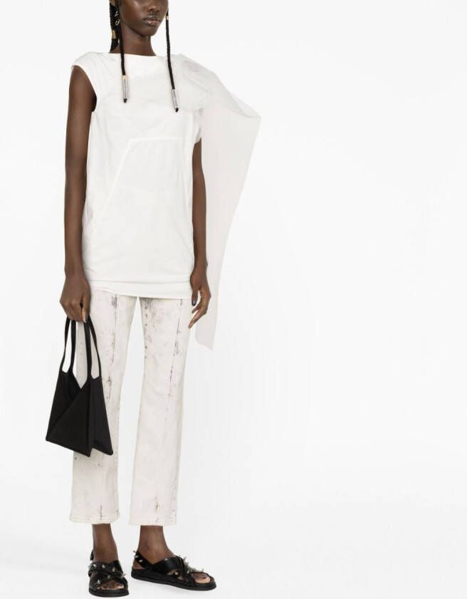 Rick Owens Blouse met sjaaldetail Wit