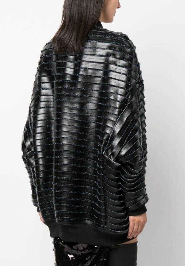Rick Owens Bomberjack van imitatieleer Zwart