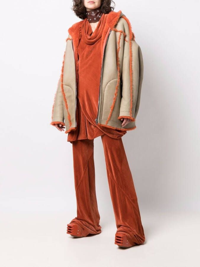 Rick Owens Broek met fluwelen-effect Oranje