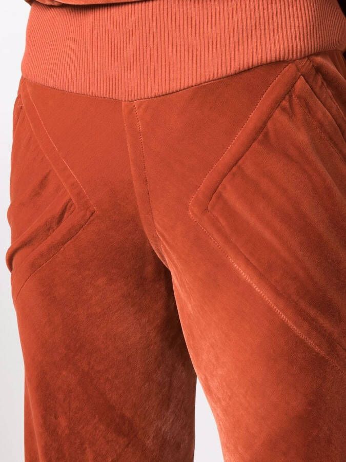 Rick Owens Broek met fluwelen-effect Oranje