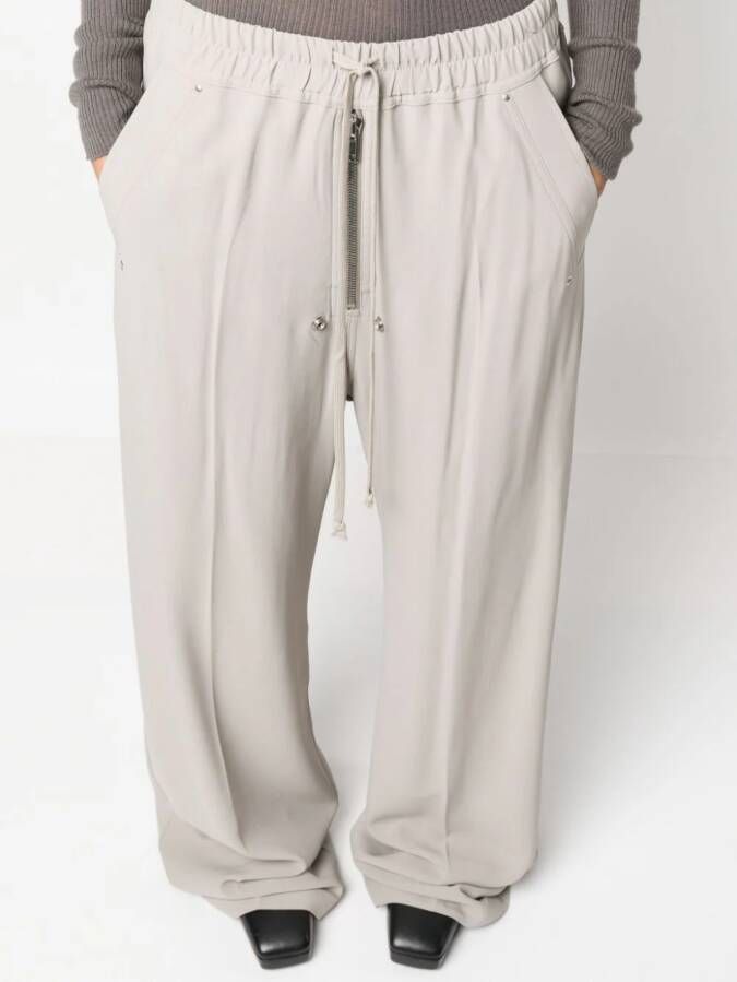 Rick Owens Broek met trekkoordtaille Beige