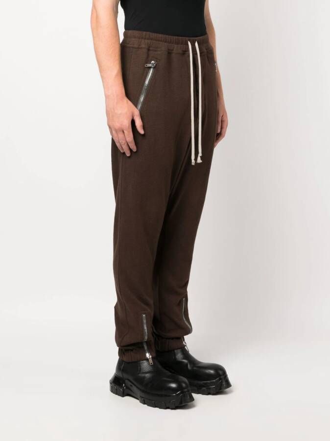 Rick Owens Broek met verlaagd kruis Bruin