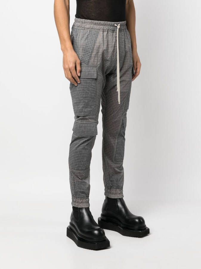 Rick Owens Geruite broek Grijs