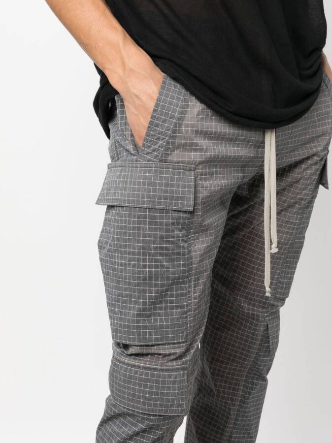Rick Owens Geruite broek Grijs