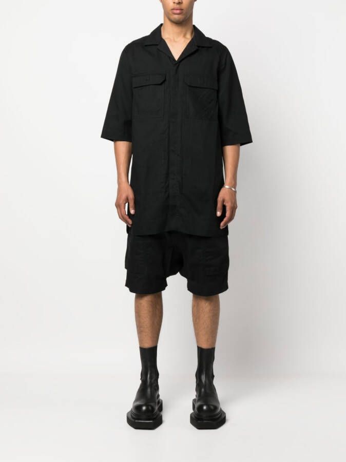 Rick Owens DRKSHDW Blouse met klepzak Zwart