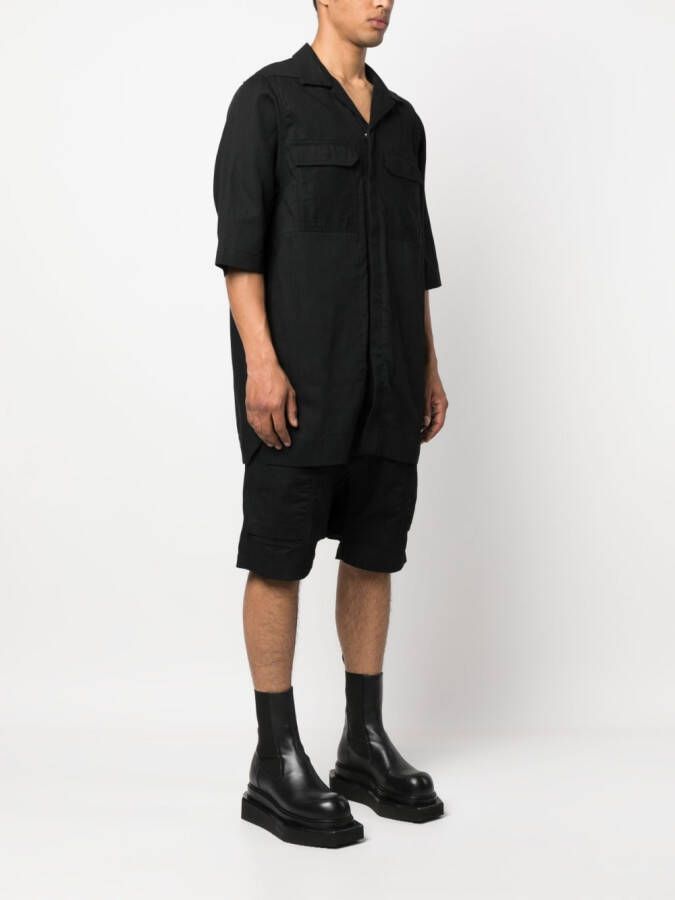 Rick Owens DRKSHDW Blouse met klepzak Zwart