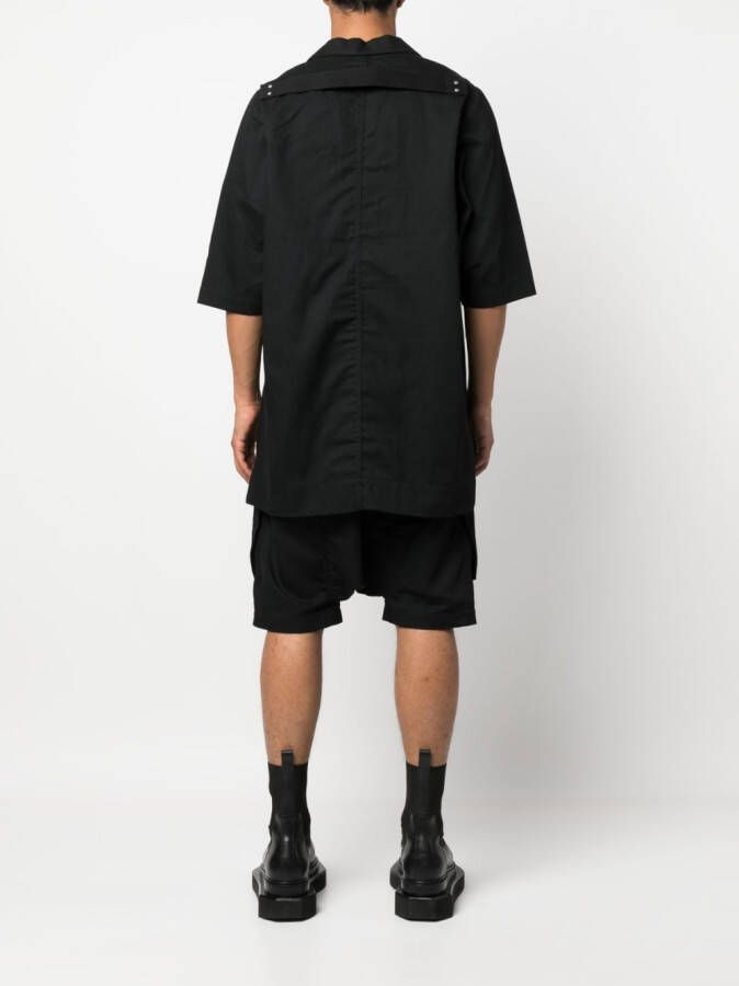 Rick Owens DRKSHDW Blouse met klepzak Zwart