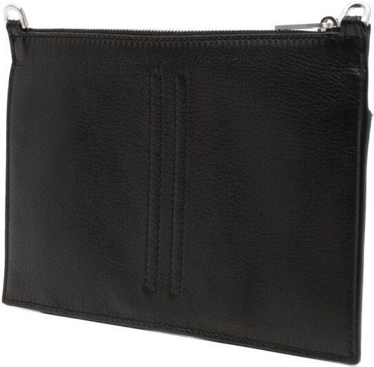 Rick Owens Clutch met logo-reliëf Zwart
