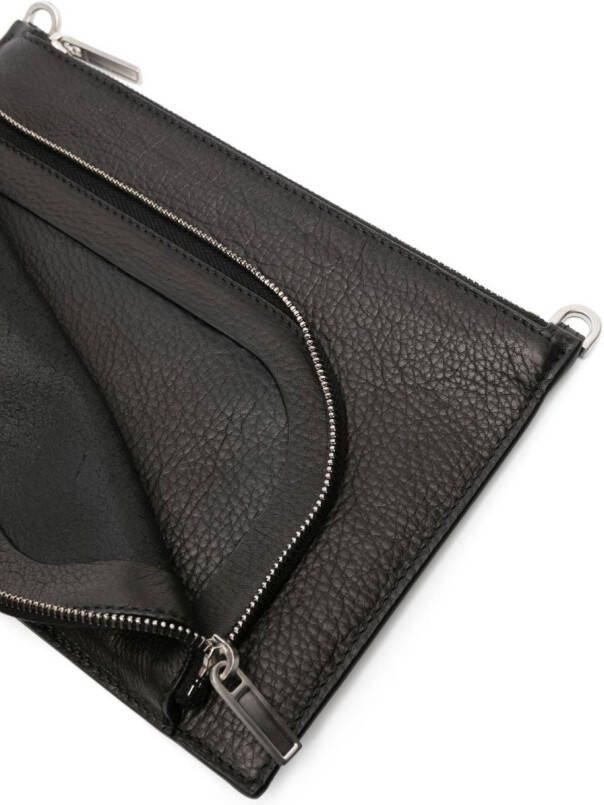 Rick Owens Clutch met logo-reliëf Zwart
