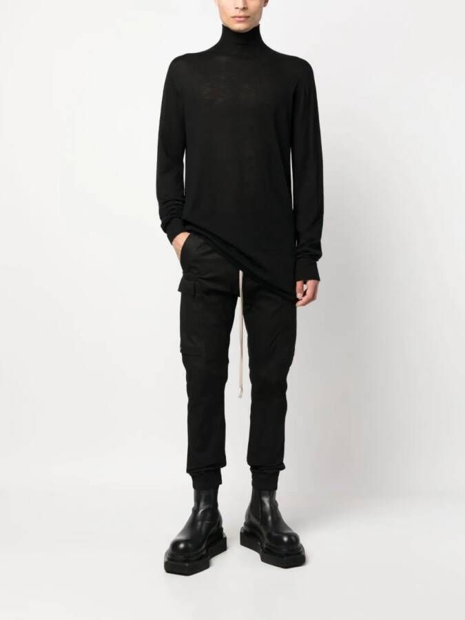 Rick Owens Coltrui van scheerwol Zwart