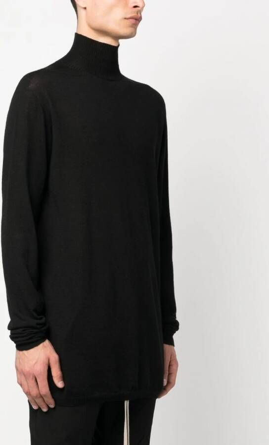 Rick Owens Coltrui van scheerwol Zwart