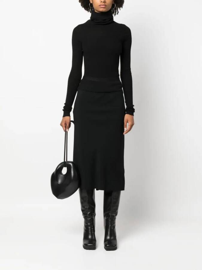 Rick Owens Coltrui van scheerwol Zwart