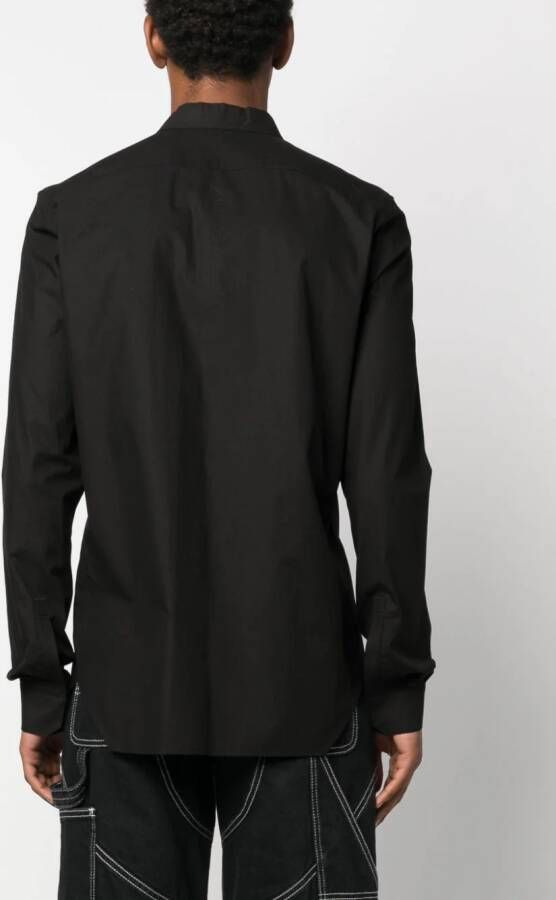 Rick Owens Overhemd met verborgen sluiting Zwart