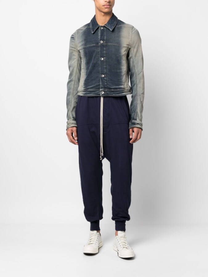 Rick Owens DRKSHDW Cropped jack Blauw