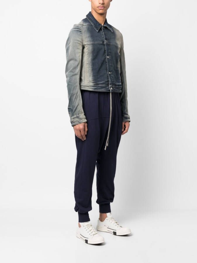 Rick Owens DRKSHDW Cropped jack Blauw