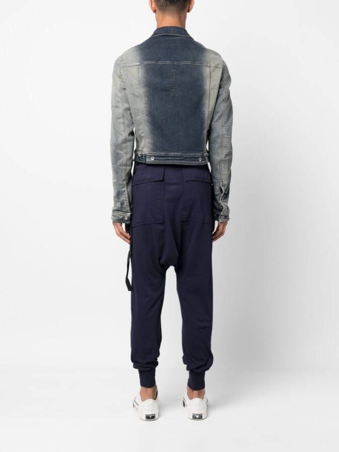 Rick Owens DRKSHDW Cropped jack Blauw