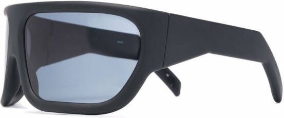 Rick Owens Davis zonnebril met oversized montuur Zwart