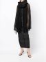 Rick Owens Doorzichtige cape Zwart - Thumbnail 1