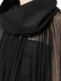 Rick Owens Doorzichtige cape Zwart - Thumbnail 4