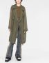 Rick Owens Doorzichtige trenchcoat Groen - Thumbnail 2