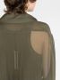 Rick Owens Doorzichtige trenchcoat Groen - Thumbnail 3
