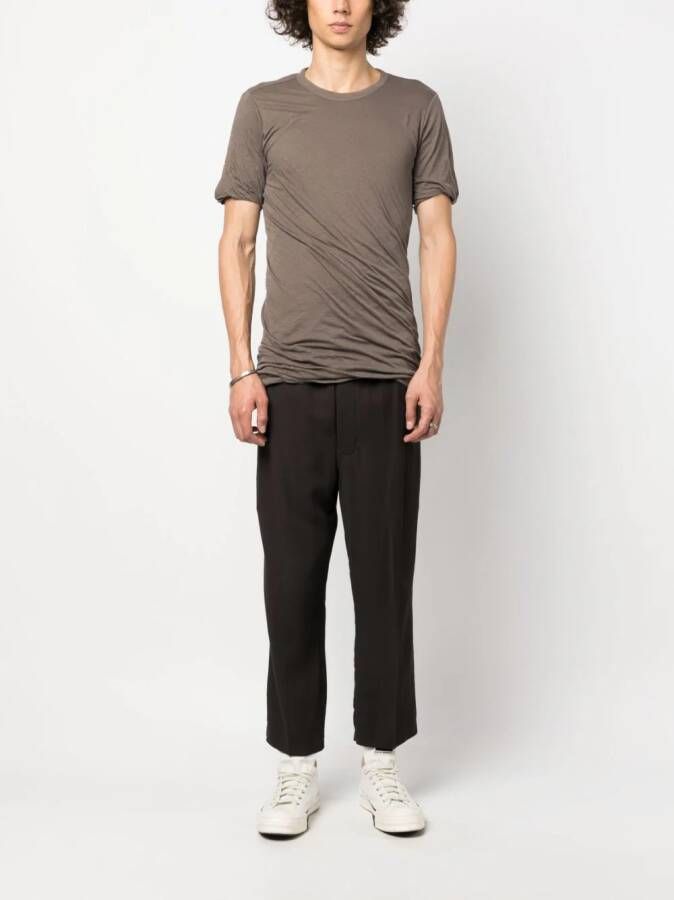 Rick Owens Double SS organic cotton T-shirt Grijs
