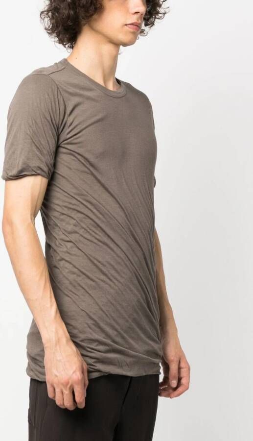Rick Owens Double SS organic cotton T-shirt Grijs