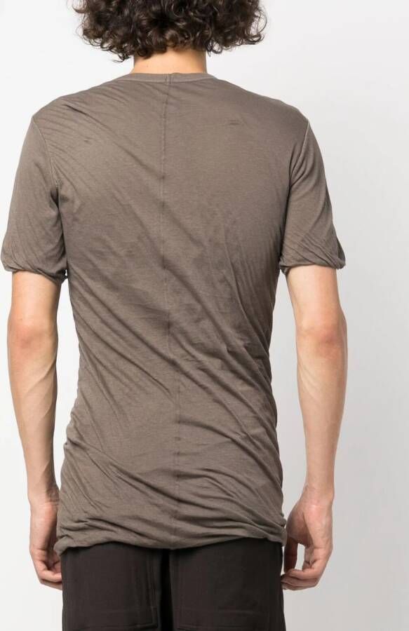 Rick Owens Double SS organic cotton T-shirt Grijs